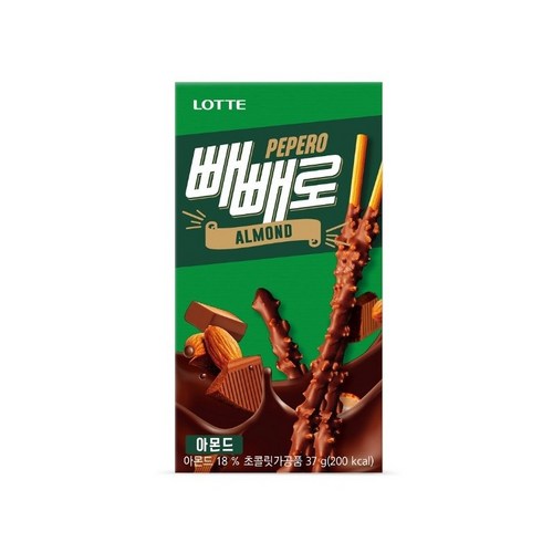 빼빼로원데이클래스 - 롯데 아몬드 빼빼로, 37g, 40개