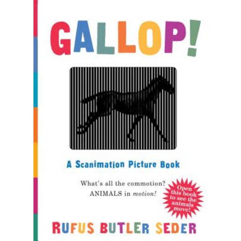 Gallop!: A Scanimation Picture Book Hardcover, Workman Publishing