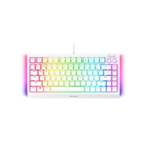 Razer 블랙위도우 V4 75% White 웨이코스정품 화이트 기계식 게이밍키보드, 1개