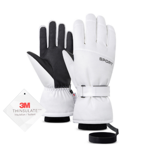 2023년 가성비 최고 스키장장갑 - 제이엠투 3M 스키 보드 장갑, 화이트 XL