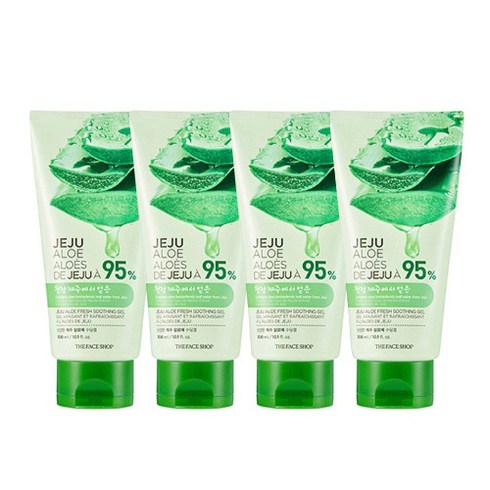 더페이스샵 신선한 제주 알로에99% 수딩젤 튜브형, 300ml, 4개