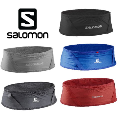 Salomon 살로몬 펄스 벨트 런닝 등산 조깅 휴대폰 물건 수납 LC1304200 남녀공, S Black