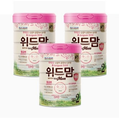 위드맘제왕 - 파스퇴르 위드맘 제왕 2단계, 3개, 750g