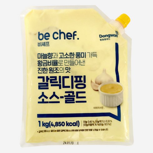 동원 비셰프 갈릭디핑소스골드 1kg, 1개