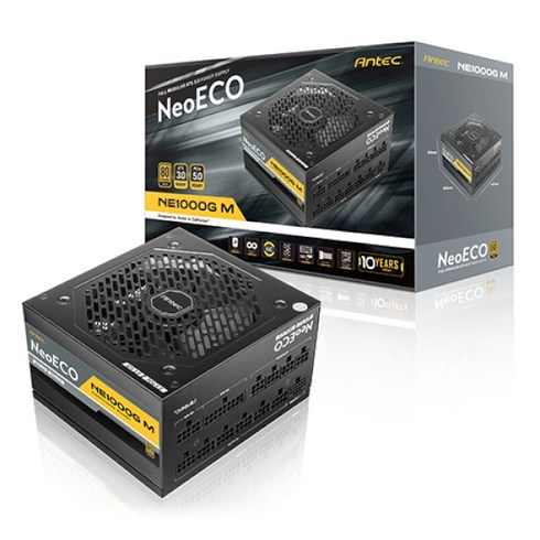 안텍 - 안텍 NeoECO 80PLUS GOLD 풀 모듈러 ATX 3.0 PCIE5 1000W X7000A382EU-23