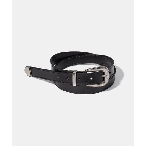 halden벨트 - HALDEN western round square belt (T010_black)