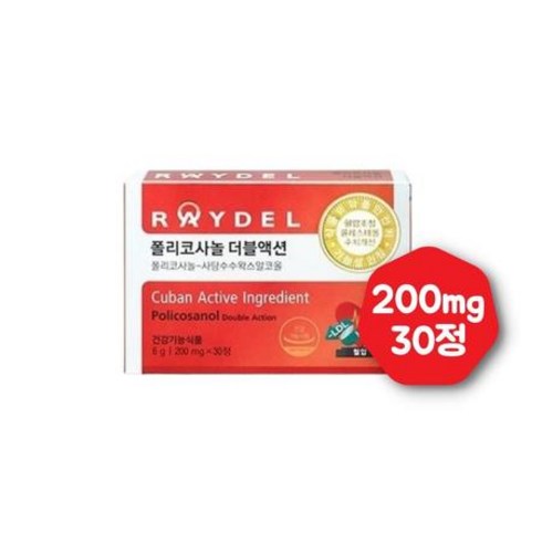 레이델 폴리코사놀 더블액션 200mg x30정, 30정, 1개