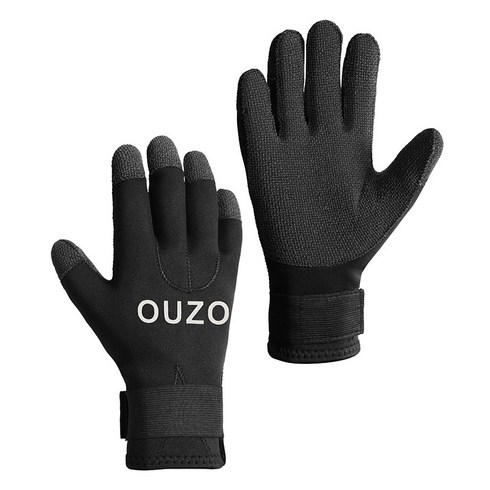 2023년 가성비 최고 케블라보드장갑 - 서핑장갑 보드장갑 3/5mm 스노클링 낚시 및 사냥 케블라 컷 방지 장갑 다이빙 핀 신발 서핑 패들 보드 수영 긴 튜브 양말, L, 5MM 검은 장갑