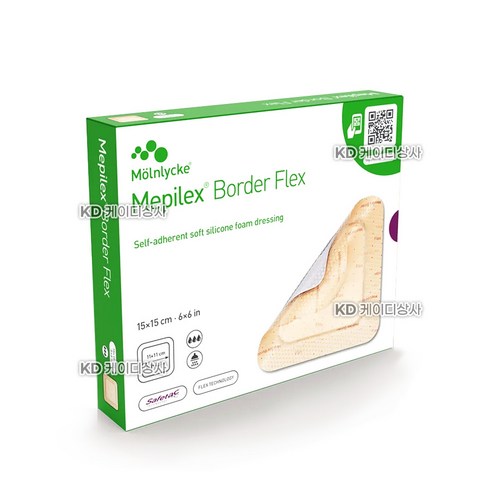 메피렉스 보더 플렉스 15x15CM 5매입 Mepilex Border Flex, 1개