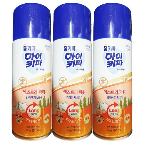 홈키파 마이키파 에어졸 스프레이, 3개, 150ml