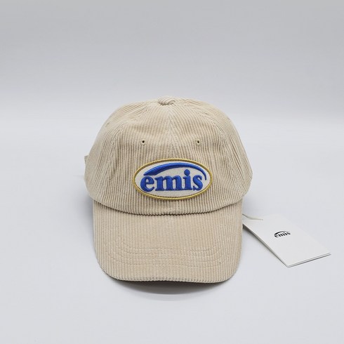 이미스 코듀로이 와펜 볼캡 내츄럴 Emis Corduroy Wappen Ball Cap Natural