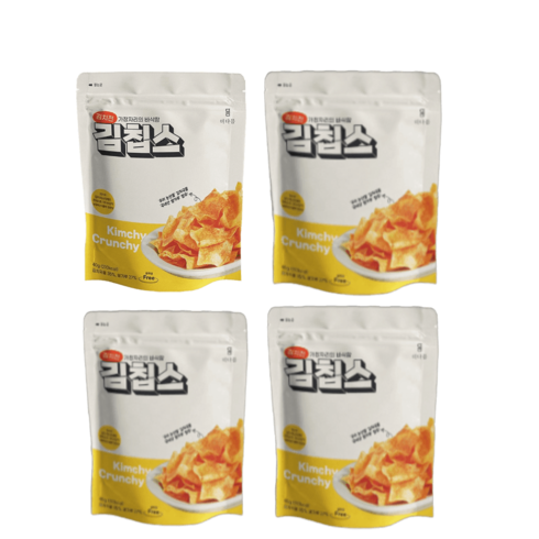 김칩스 김치전맛 40g x 4개 간식 안주 핑거푸드