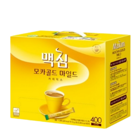 맥심커피400 - 동서식품 맥심 모카골드 마일드 커피믹스 400T, 12g, 400개입, 1박스