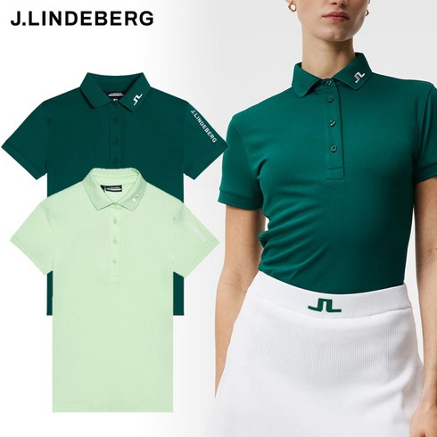 2023년 가성비 최고 여성골프웨어 - [J.LINDEBERG] 여성 반팔 티셔츠 / 제이린드버그 골프웨어 / 투어테크 폴로