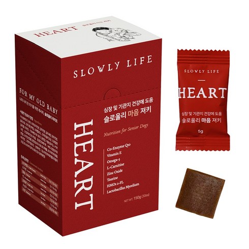 슬로울리라이프 마음 노견 강아지 심장 영양제 150g 1세트, 1개