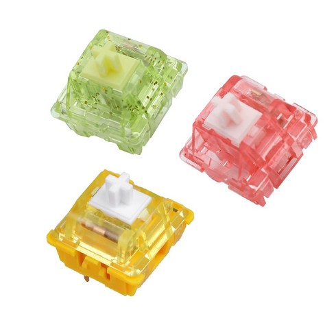 AJAZZ 후아노 과일 키보드 스위치 46EA 바나나 복숭아 키위 택타일 리니어 TYPE, 키위스위치