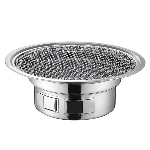 2023년 가성비 최고 타닥화로대 - 꾸버스 스텐 로스터 로스타 바베큐 그릴 숯불 소형 화덕 화로 캠핌 휴대용 업소용 식당 불판 395 그릴+숯통+석쇠 SET