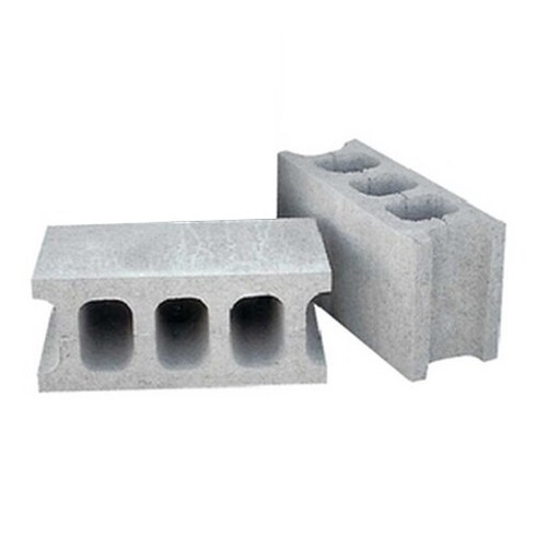 [2장] 6인치 시멘트 브로크 속빈 블럭 벽돌 담장 선반 받침용, 2개