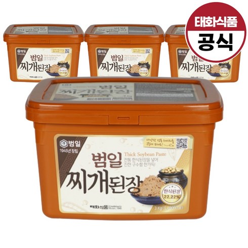 범일 찌개된장, 3kg, 4개