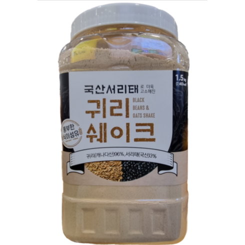 귀리쉐이크 - [코스트코] 태광선식 서리태 귀리쉐이크 1.5KG, 1개