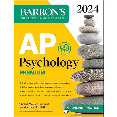 appsychology - AP Psychology Premium 2024: 6 Practice Tests + Comprehensive Review + Online Practice (Barron's AP)