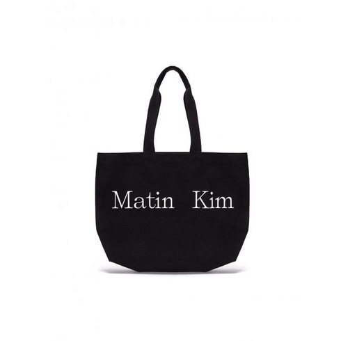 2023년 가성비 최고 마뗑킴가방 - (국내배송) MATIN KIM 마뗑킴 LOGO ECOBAG IN BLACK