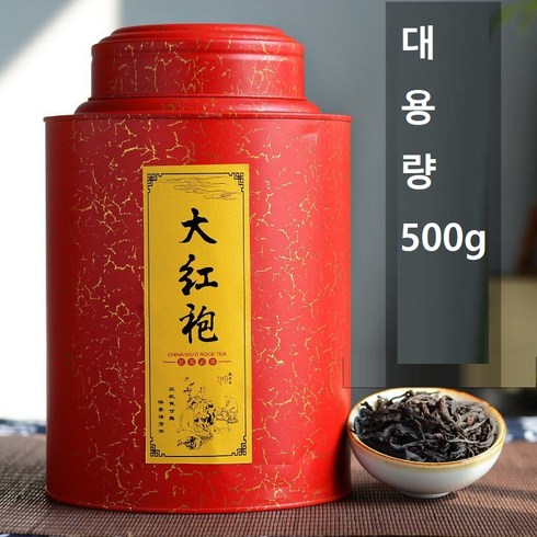 대홍포차잎 농향형 푸젠 무이산 정종 암차 500g 캔 햇차 산적 우롱차 1근, 보여진 바와 같이, 하나, 1개, 보여진 바와 같이 * 500g * 하나 * 1개