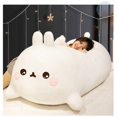 시바 바디필로우 안고자는 긴 롱 쿠션 모찌 베게 고양이 강아지 인형 대형 캐릭터 바르니디 Barnidi, 큰 눈 몰랑이