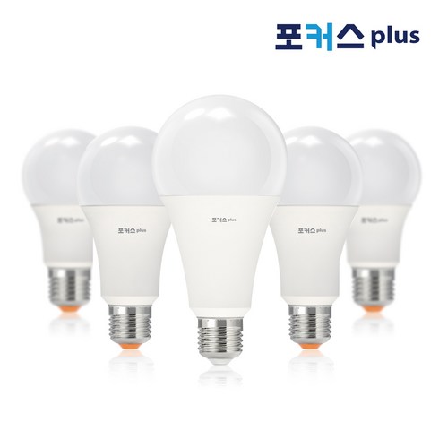 포커스 플러스 LED 벌브 전구 방등 거실등 형광등 인테리어 조명 8W 10W 12W 14W 20W 전구색 주광색, 포커스 LED벌브 20W 주광색(하얀빛), 1개