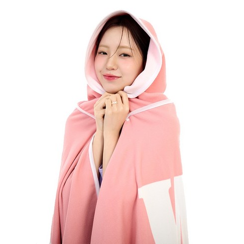 후드비치타올 - 위크나인 로버 비치타올, 1개, 핑크