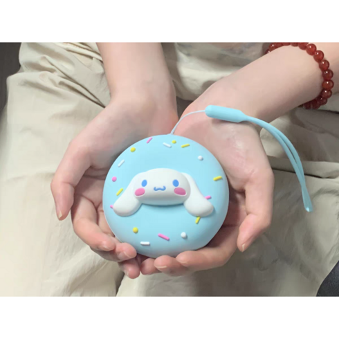 2023년 가성비 최고 시나모롤손난로 - [국내배송] 시나모롤 도넛 손난로 / 4000mAh / 8시간 지속 / 휴대용손난로 / 핫팩 / 핸드워머