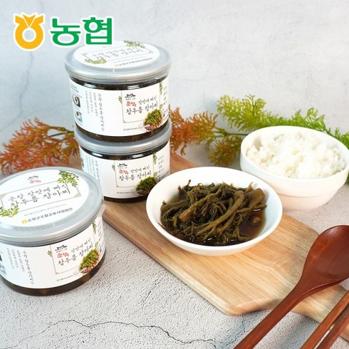 [농협] 고급 밥반찬 순창 참두릅 장아찌 3병×220g, 220g, 3개