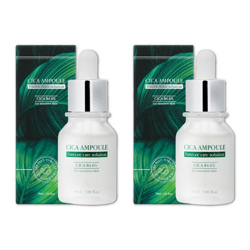 2023년 가성비 최고 포레티 카밍 시카 크림 - 포레티 시카 앰플 여드름성 피부 적합 시카 앰플, 30ml, 2set