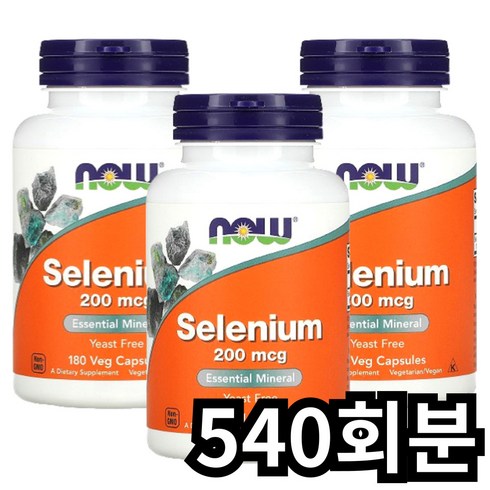 셀레뉴 - 나우푸드 셀레늄 200mcg 베지 캡슐, 1개, 540회분