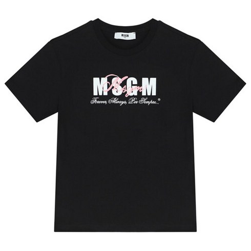 MSGM 24SS 키즈 로고 프린팅 티셔츠 S4MSJGTH283 110