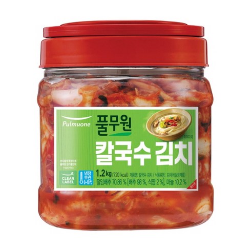 풀무원칼국수김치 - 풀무원 칼국수 김치 PET, 1개, 1.2kg