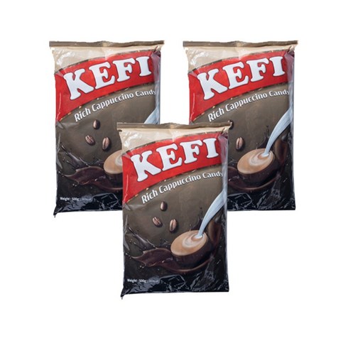 캐피타슈퍼도아 - KEFI 케피 카푸치노 커피 캔디, 3개, 500g