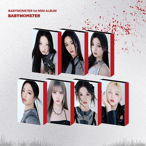 핫트랙스 BABYMONSTER(베이비몬스터) - BABYMONS7ER [미니 1집] [YG TAG ALBUM VER] [7종 세트]