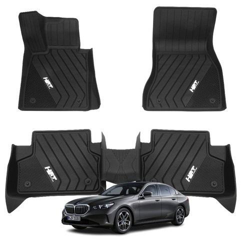 에이치엠티 TPE 자동차매트 풀커버 3D 바닥 카매트 BMW, 5시리즈/G30/FL공용(17년02월~23년09월)