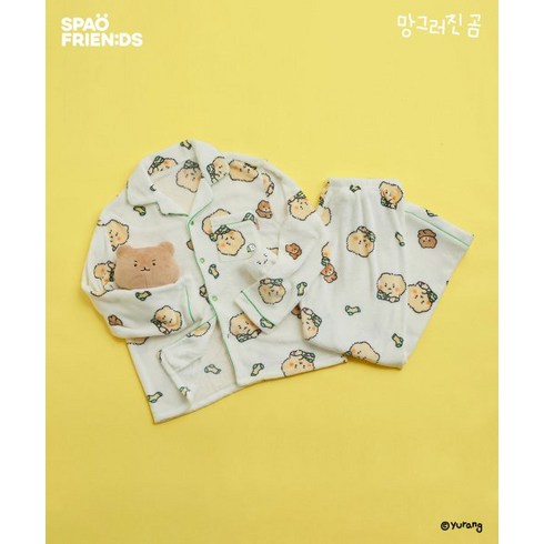 스파오 SPAO (망그러진곰) 망그러져야 제맛인 잠옷(LIGHT YELLOW)_SPPPD4VU04