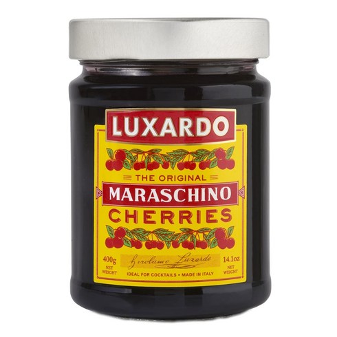 Luxardo Gourmet 마라스키노 체리 - 400g 병 Luxardo Gourmet Maraschino Cherries - 400g Jar, 1개