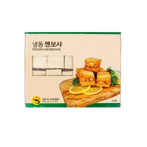 멘보샤 600g(30g 20ea) X 5팩 [중식 튀김요리 모노키친], 30g, 5개