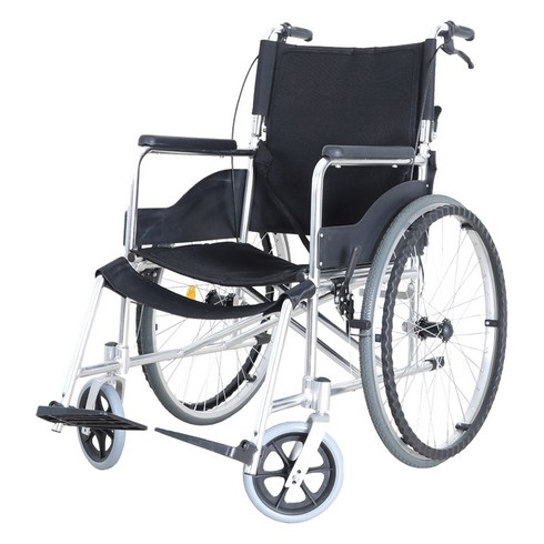 A1 초경량 휠체어 접이식 수동 10.5KG 휴대용 가정용 병원용 환자용 장애인 활동형 경량 라이프헬퍼, 1개
