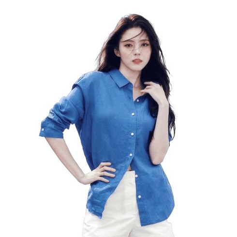 344518 여 린넨 셔츠 - (정품매장판) [한소희 착용]344518 여 린넨 셔츠_5color 1153870