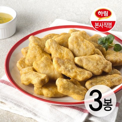 하림 프로라인 치킨너겟, 1kg, 3개