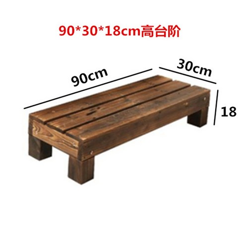 야외 원목 평상마루 나무 테라스 들마루 조립식 평상세트 베란다, 1㎡, 90*30*18cm높이계단1개