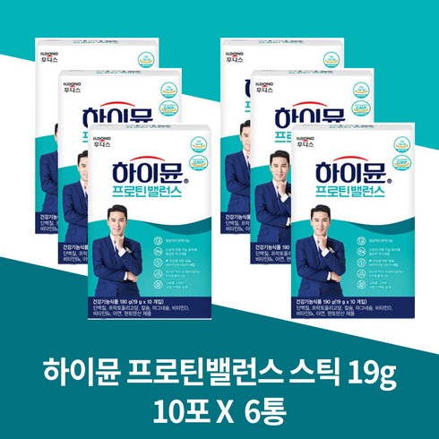 일동후디스 하이뮨 프로틴 밸런스 스틱형 10p, 190g, 6개