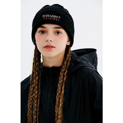 2023년 가성비 최고 비에스레빗비니 - 래빗 로고 비니 블랙 비에스래빗