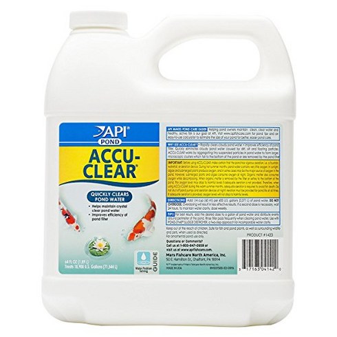 Pondcare 142d Accu-Clear 연못 청징제 흰색 64온스 Pondcare 142d Accu-Clear Pond Clarifier White 64 Oz, 1, 기타
