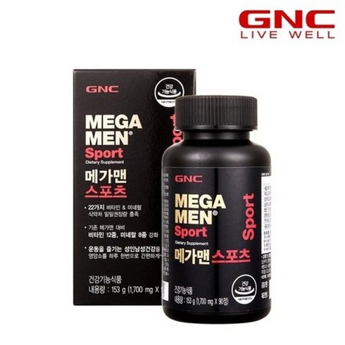 gnc니코틴아미드 - GNC 50624_메가맨 스포츠 (90정), 상세참조, 1개, 상세 설명 참조, 상세 설명 참조, 상세 설명 참조